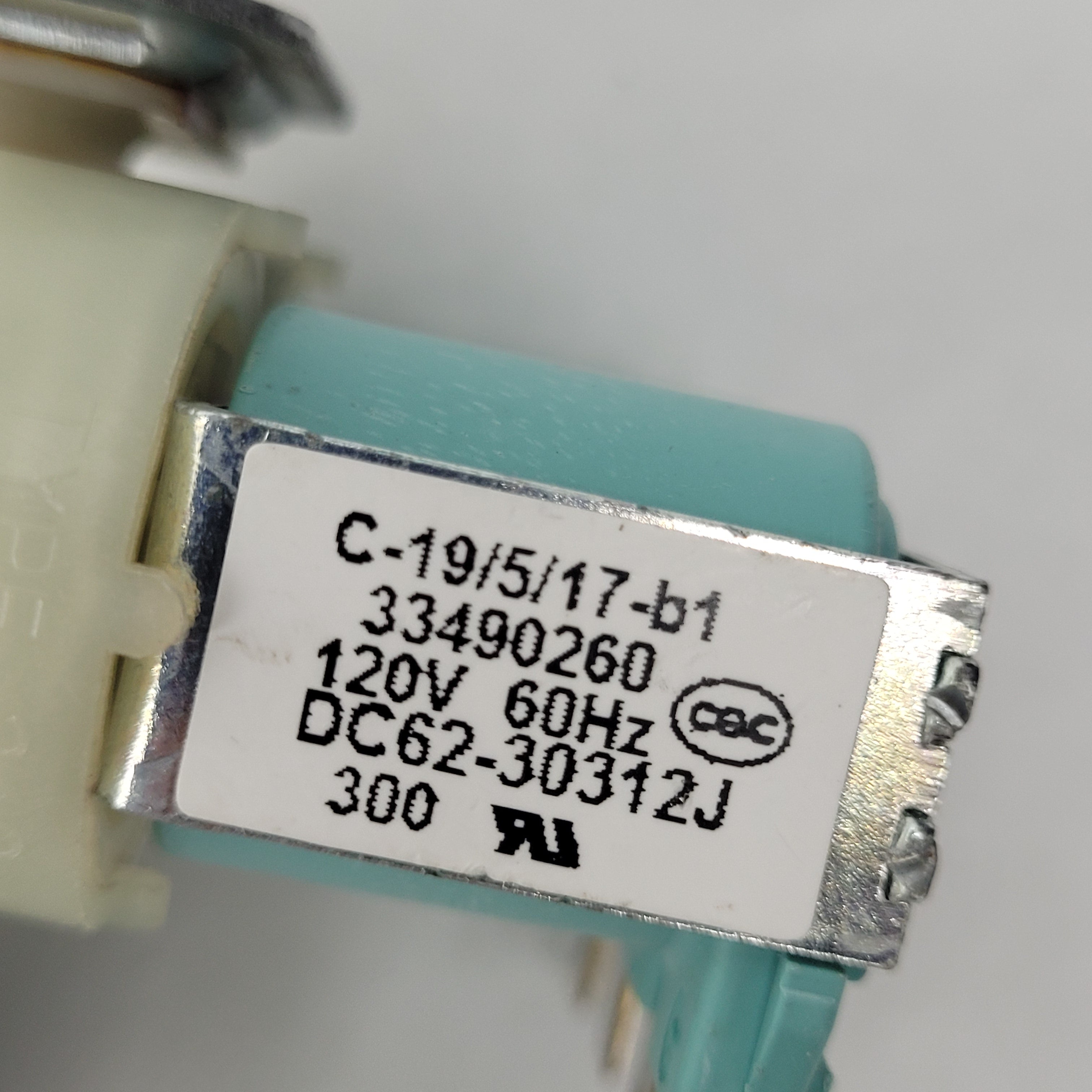 Samsung Washer Cold Water Inlet Valve DC62-30312J Samsung Washer Cold Water Inlet Valve DC62-30312J